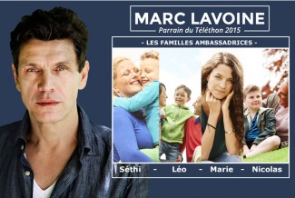 téléthon 2015 marc lavoine parrain familles ambassadrices